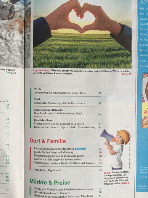 Bayerisches Landwirtschaftliches Wochenblatt Heft 18 Bayerisches Landwirtschaftliches Wochenblatt Heft 18